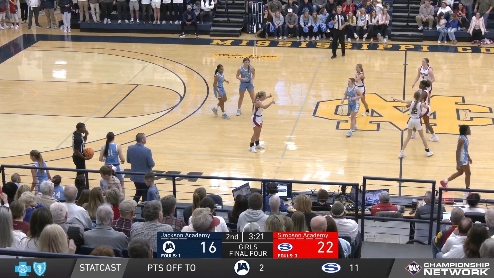 2026 MAIS Girls Semis - Jackson Academy vs. Simpson Academy